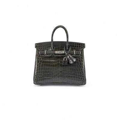 HERMÈS MASTER BIRKIN 35 CUMULONIMBUS GREY ALLIGATOR BAG BK3088SCROCOSSP (35*25*18cm)